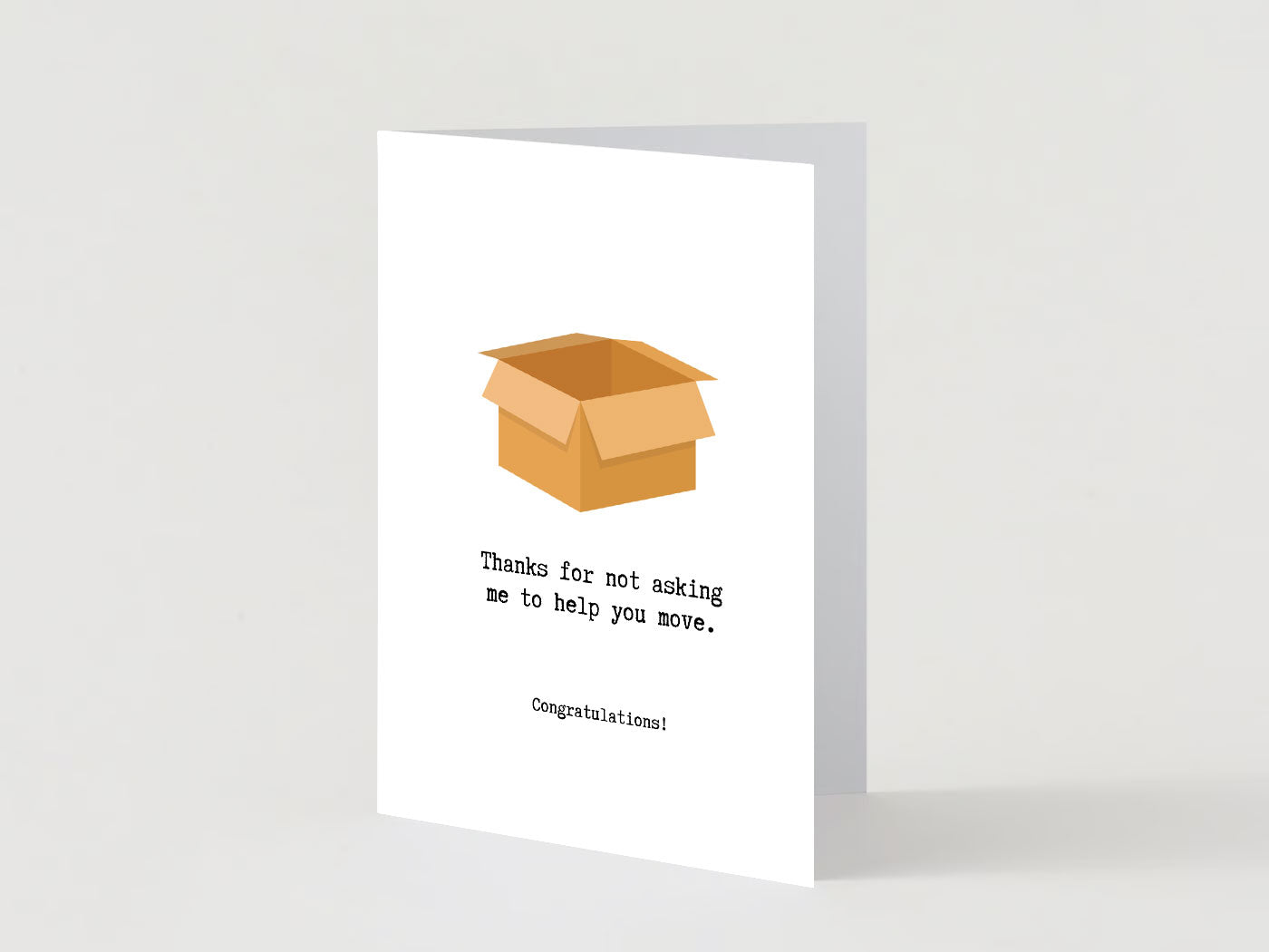 Helping You Move Greeting Card